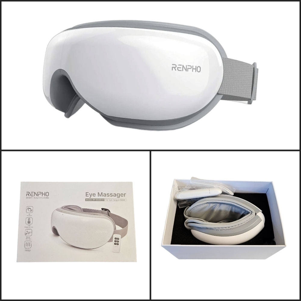 New Renpho Heated Eyeris Eye Mask Massager with Bluetooth RF-EM001R